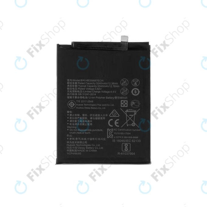 Huawei Mate 10 Lite, Honor 7X, Nova 2 Plus, P Smart Plus (Nova 3i), P30 Lite, P30 Lite 2020 - Batterie HB356687ECW 3240mAh