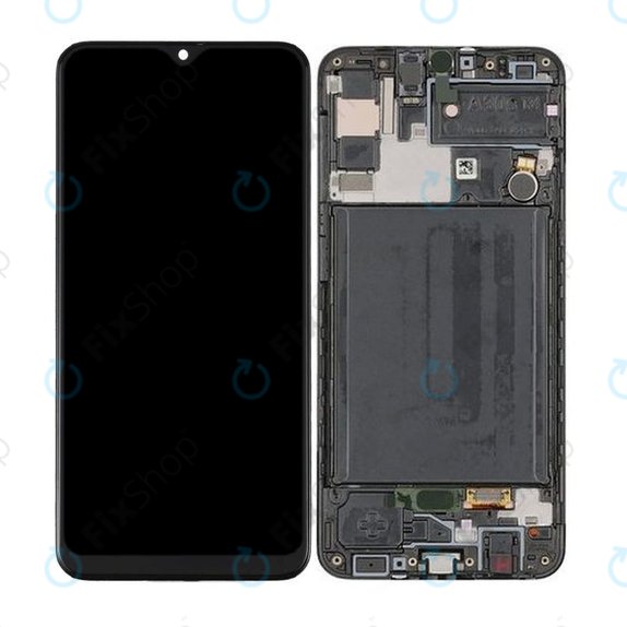 Samsung Galaxy A30s A307F - Écran LCD + Écran Tactile + Cadre OLED (Prism Crush Noir)