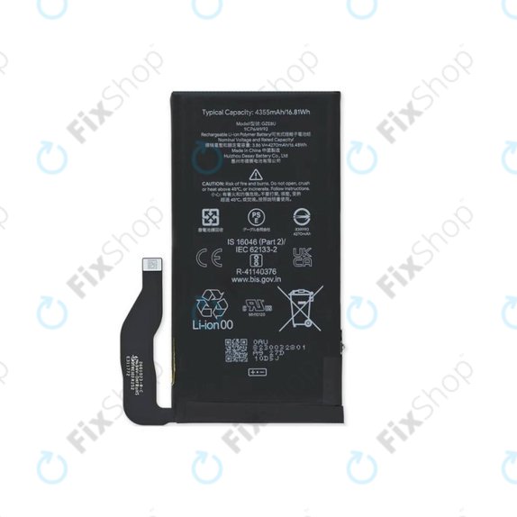 Google Pixel 7 GVU6C GQML3 - Batterie GZE8U 4355mAh - G949-00338-01 Genuine Service Pack
