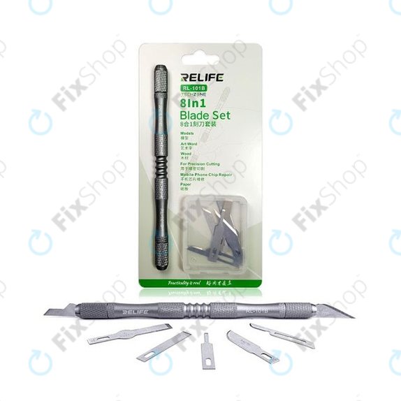 Relife RL-101B - Ensemble de couteaux à lame pour enlever la colle CPU 8 en 1