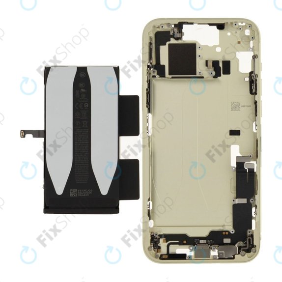 Cadre central avec batterie pour iPhone 15 Plus | Yellow | ZD076-00676 | Genuine Apple