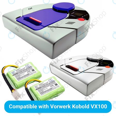 Vorwerk Kobold VX100 - Bloc de batterie 945-0006 Ni-MH 7.2V 3500mAh HQ