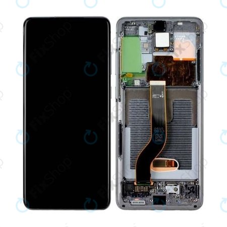 Samsung Galaxy S20 Plus G985F - Écran LCD + Ecran Tactile + Cadre (Gris Cosmique) - GH82-22134E, GH82-22145E Genuine Service Pack