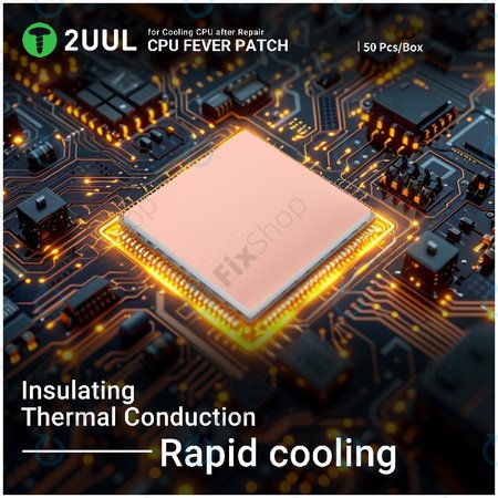 Pad thermique pour CPU, refroidissement, 2UUL SC09, 17x15x1.5mm