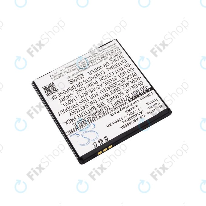 Batterie pour Aligator S4000 Duo, 1200mAh, Li-Ion, 3.7V, AS4000BAL, HQ