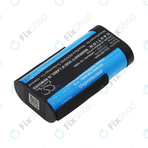 Batterie pour Logitech Ultimate Ears Megaboom 3, Ultimate Ears MegaBlast, 3400mAh, Li-Ion, 7.4V, 533-000146, HQ