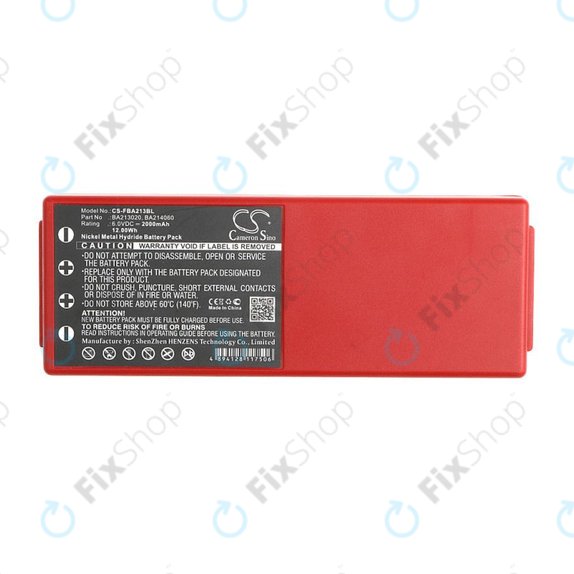 Batterie pour HBC Radiomatic Spectrum, 2000mAh, Ni-MH, 6V, BA214061, HQ