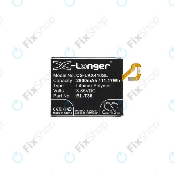 LG K10 (2018), K11, K11 Plus, K11 Prime, K30, Harmony 2 - Batterie BL-T36, EAC63638201 2900mAh HQ