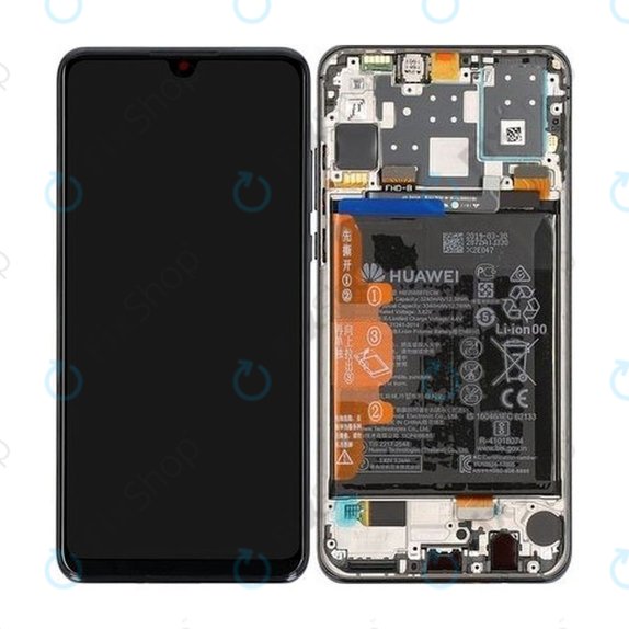 Huawei P30 Lite (2020) - Écran LCD + Ecran Tactile + Cadre + Batterie (Noir Minuit) - 02353FPX 02353DQU