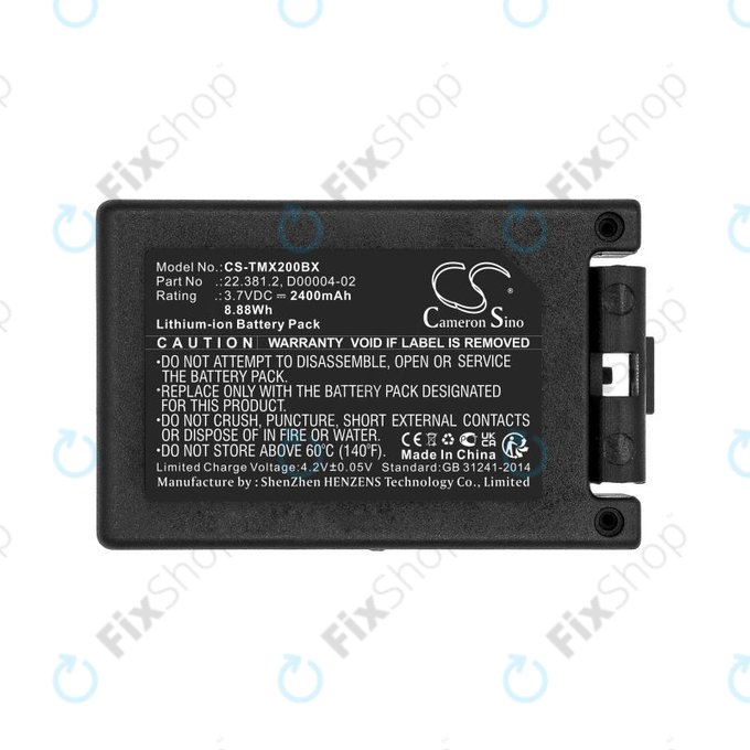 Batterie pour Tele Radio TG-TXMNL, 2400mAh, Li-Ion, 3.7V, D00004-02, HQ