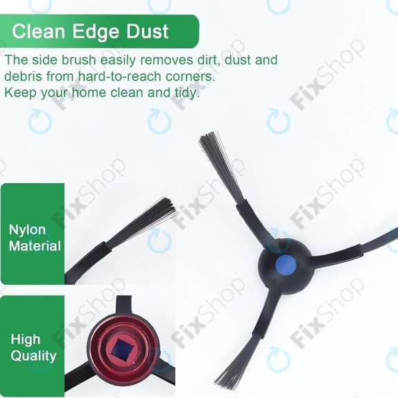 Brosse latérale, 2 pièces pour Ecovacs Deebot N20, N20 Plus, N20 Pro Plus