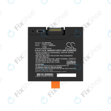 Batterie pour JBL Partybox Club 320, Partybox Stage 320, Xtreme 4, 10000mAh, Li-Ion, 7.4V, FG4CELL21700G, HQ