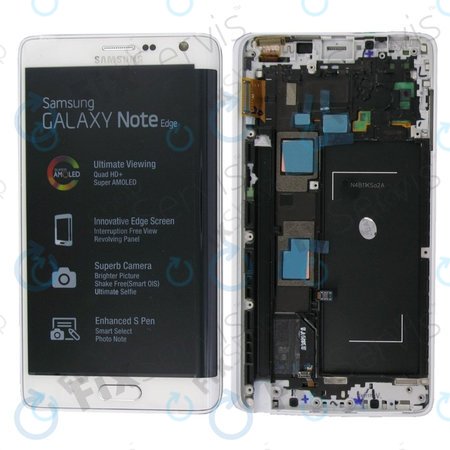 Samsung Galaxy Note Edge N915FY - Écran LCD + Ecran Tactile + Cadre (Blanc) - GH97-16636B Genuine Service Pack