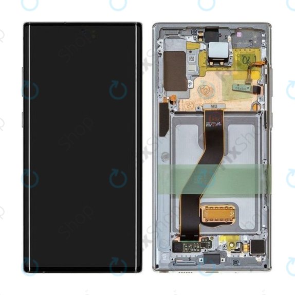 Samsung Galaxy Note 10 Plus - Écran LCD + Écran tactile + Cadre (Aura Glow) - GH82-20838C, G82-20900C Genuine Service Pack