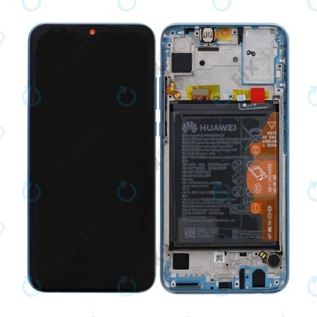 Huawei Honor 10 Lite - Écran LCD + Ecran Tactile + Cadre + Batterie (Bleu Ciel) - 02352HGU Genuine Service Pack