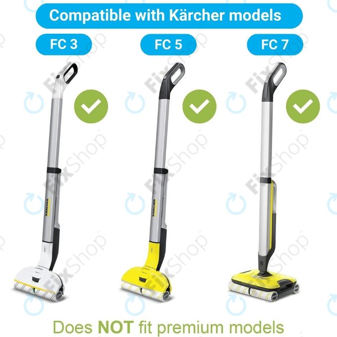 Kärcher FC 3, FC 5, FC 7 - Jeu de rouleaux multi-surfaces (Jaune)