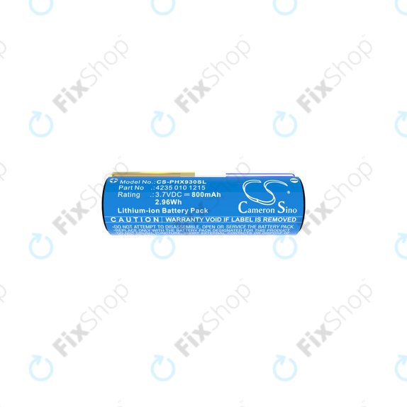 Batterie pour Oral-B Genius X, Smart 6000, Philips Diamondclean, Easyclean, 800mAh, Li-Ion, 3.7V, 4235 010 13068, HQ
