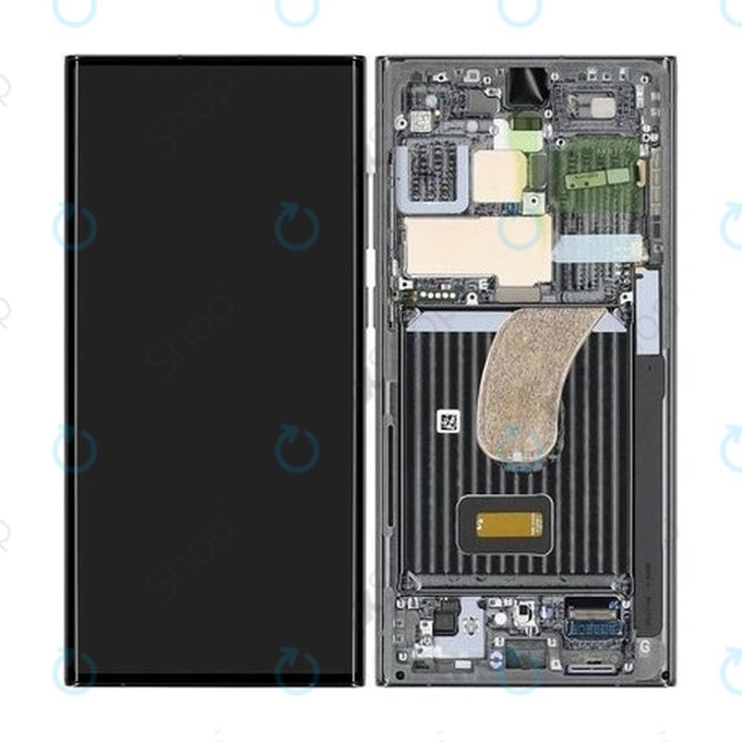 Samsung Galaxy S23 Ultra S918B - Écran LCD + Écran tactile + Cadre (Vert) - GH82-30466C, GH82-30465C Genuine Service Pack