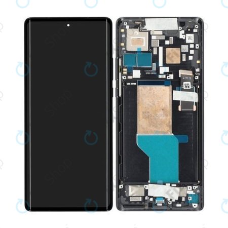 Motorola Edge 30 Ultra - Écran LCD + Ecran Tactile + Cadre (Interstellar Black) - 5D68C21260 Genuine Service Pack