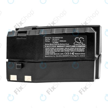 Kärcher KC55 - Batterie 6.654-118.0, 28100010 Ni-MH 4.8V 3000mAh HQ