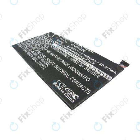 Batterie pour Asus Transformer Book T100, 8150mAh, Li-Pol, 3.8V, C12N1320, HQ