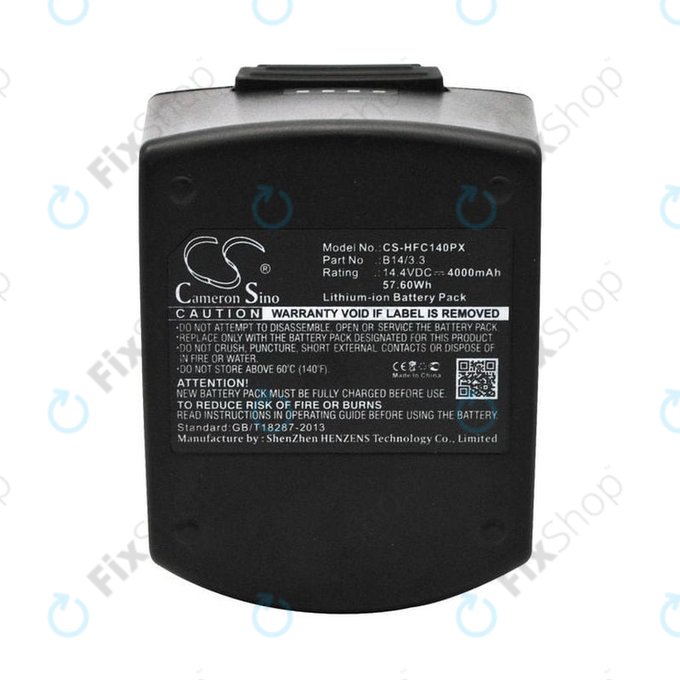 Batterie pour Hilti SFC14-A, SFH140A, 4000mAh, Li-Ion, 14.4V, B14/3.3, HQ