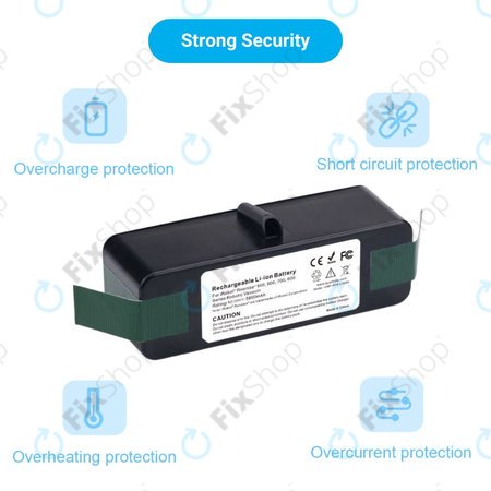 iRobot Roomba 600, 800, 900-series - Batterie 4502233, 4374392, 2130LI Li-Ion 14.8V 5800mAh