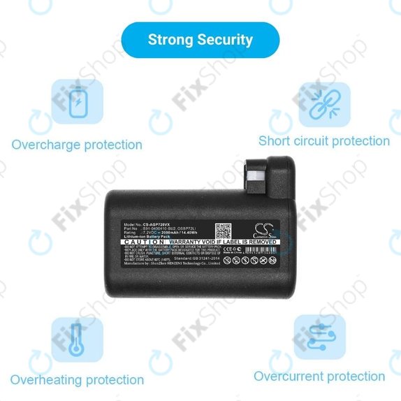 AEG série RX, Electrolux E, série P - Batterie S91-0400410-SU2, OSBP72LI, OSBP72LI25 2000mAh HQ