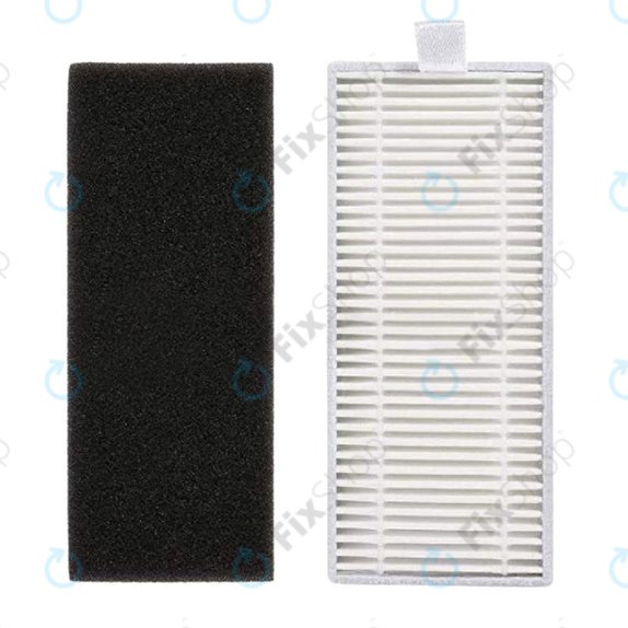 Kit de pièces de rechange pour Xiaomi Viomi S9, Proscenic M7 Pro, M7 Max, M8 Pro (1x Brosse principale, 2x Filtre, 2x Brosse latérale, 2x Chiffon de vadrouille, 2x Sacs à poussière)