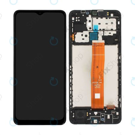 Samsung Galaxy M12 M127F - Écran LCD + Ecran Tactile + Cadre (Noir) - GH82-25042A, GH82-25043A Genuine Service Pack