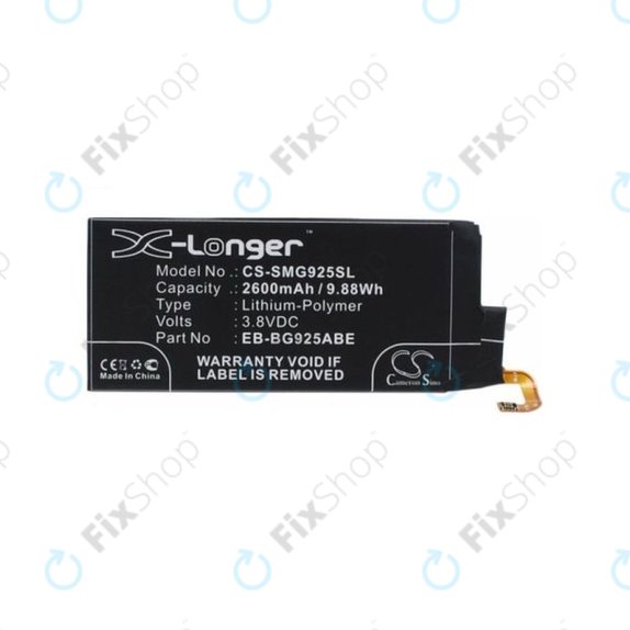 Samsung Galaxy S6 Edge G925F - Batterie EB-BG925ABE 2600mAh HQ