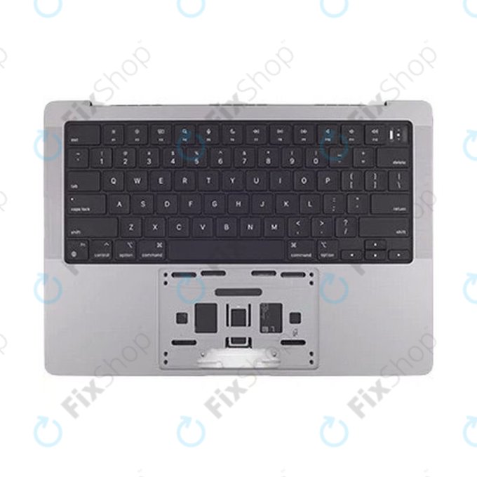 Cadre supérieur clavier pour MacBook Pro 14", A2442 (2021), A2779 (2023), avec clavier US et batterie, Space Gray, 661-21972, Genuine Apple