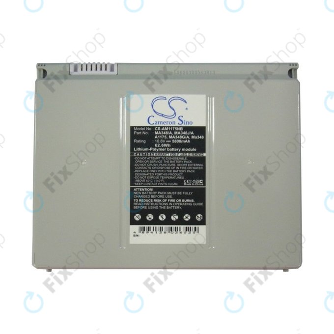 Apple MacBook Pro 15 A1260 (EMC 2198) Early 2008 - Batterie A1175, MA348, MA348/A 5800mAh HQ