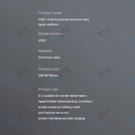 iFixes iX361 - plateforme multifonction pour redressement de cadres