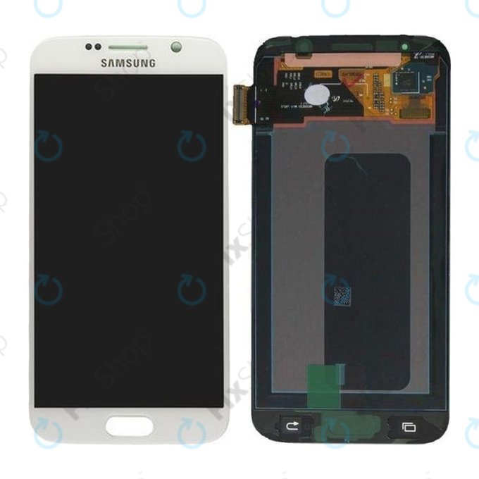 Samsung Galaxy S6 G920F - Écran LCD + Écran Tactile (Blanc Perle) - GH97-17260B Genuine Service Pack