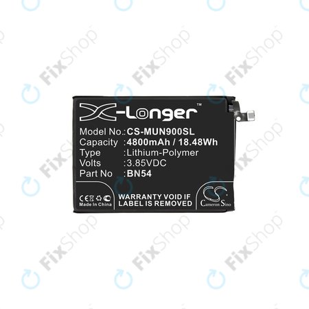 Xiaomi Redmi 9, 9A, Note 9 - Batterie BN54 4800mAh HQ