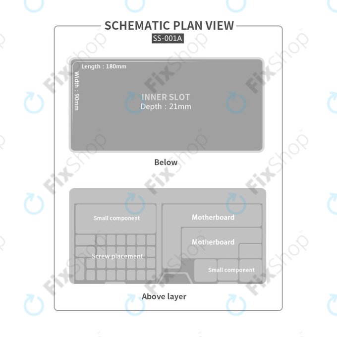 OSS W203 - Boîte multifonctionnelle pour téléphones portables démontés