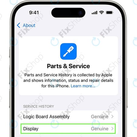 Assemblage de l'écran OLED pour iPhone 16 Pro | 661-42726 | Genuine Apple