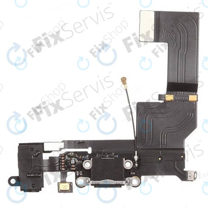 Apple iPhone 5S - Connecteur de Charge + Microphone + Connecteur Jack PCB Board (Noir)