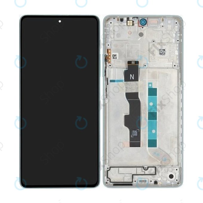 Xiaomi Redmi Note 13 5G 2312DRAABC - Écran LCD + Ecran Tactile + Cadre (Ocean Teal) - 5600030N1700 Genuine Service Pack