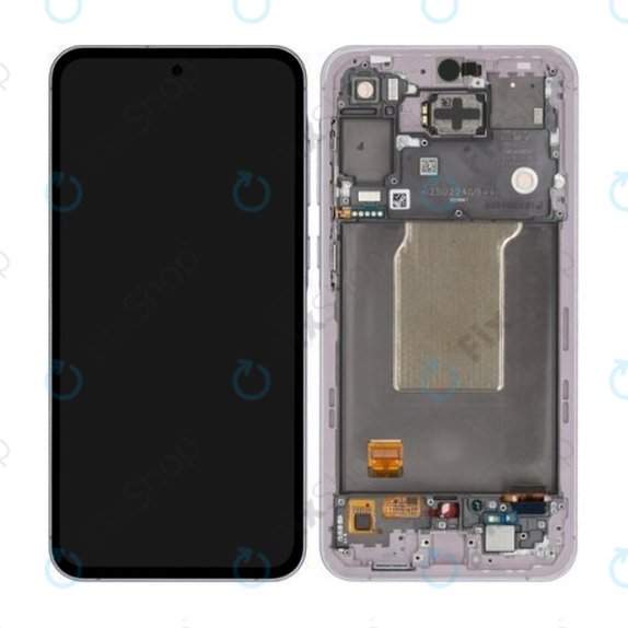 Samsung Galaxy A55 A556B - Écran LCD + Écran tactile + Cadre (Awesome Lilac) - GH82-34305C Genuine Service Pack