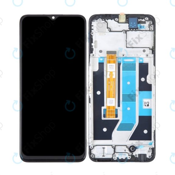 Oppo A78 4G CPH2565 - Écran LCD + Ecran Tactile + Cadre (Mist Black) OLED