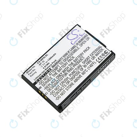 Batterie pour Nokia 7710, 9500, E61, E62, N92, N800, 1300mAh, Li-Ion, 3.7V, BP-5L, HQ