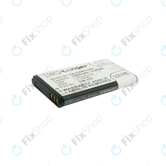 Batterie pour CAT B100, 1200mAh, Li-Ion, 3.7V, CB-115, HQ