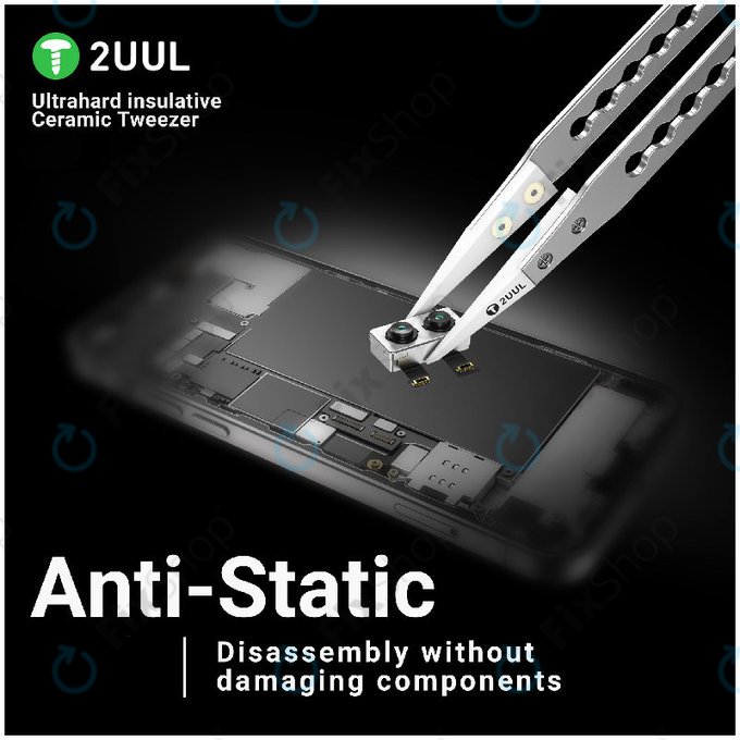 Pincette de précision, isolée en céramique, 2UUL TW31