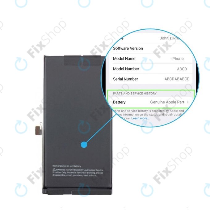 Baterije pour iPhone 15 | 661-35885 | 3349mAh | Genuine Apple