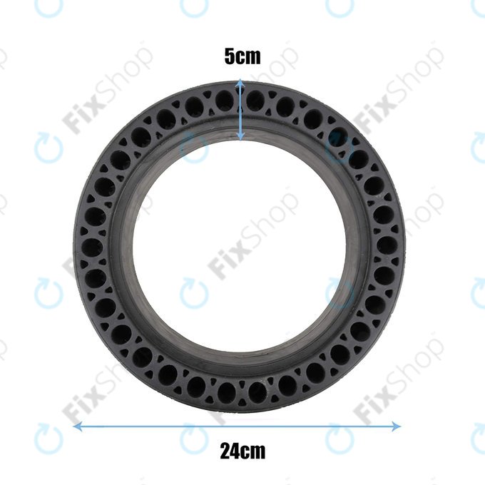 Xiaomi Mi Electric Scooter 1S, 2 M365, Essential, Pro, Pro 2 - Pneu sans chambre a air complet durable (Type 2) (Black)