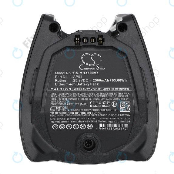 Miele HX-series - Batterie AP01 Li-Ion 25.2V 2500mAh HQ
