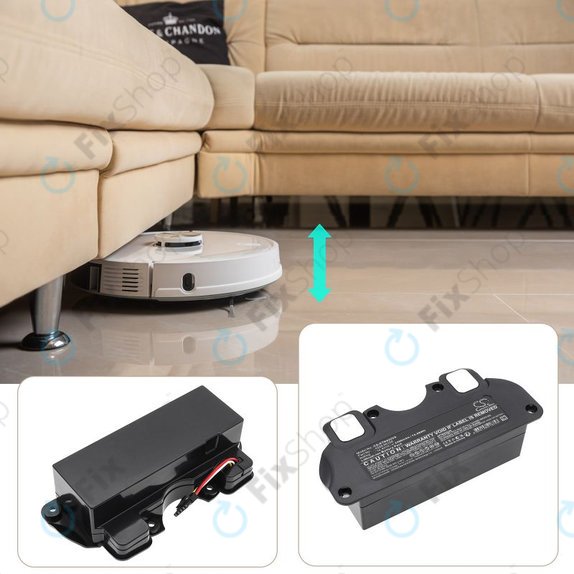 Batterie pour ETA 4228 Navaggio Profi, 5200mAh, Li-Ion, 14.4V, 4228 00100, HQ