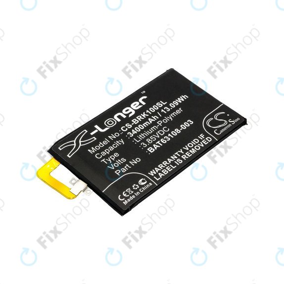 Batterie pour Blackberry Keyone, 3400mAh, Li-Pol, 3.85V, BAT63108-003, HQ